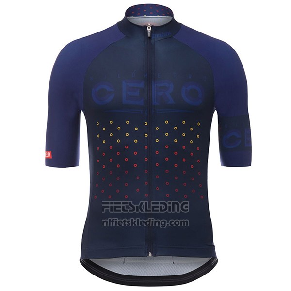2017 Fietskleding Cero Vuelta Espana Zwart Korte Mouwen en Koersbroek